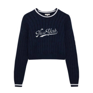 Sweatshirt with contrasting embroidery